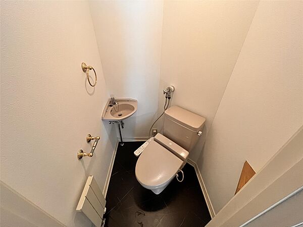 画像10:温水洗浄便座付きトイレです。手洗い場も完備しています