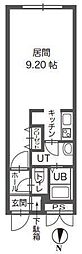 ル・ノール平岸 1Kの間取図画像