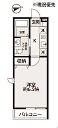 レガーロ新横浜 1Kの間取図画像