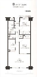 ピュアフィールド新横浜 2LDKの間取図画像
