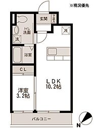 JMF-Residence新横浜 1LDKの間取図画像