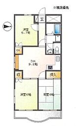 パスタビル 3DKの間取図画像