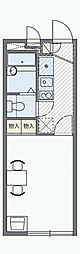 レオパレスクレール 1Kの間取図画像