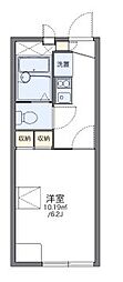 レオパレス森田21 1Kの間取図画像