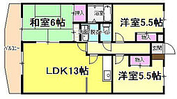 リムエール 3LDKの間取図画像