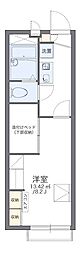 レオパレス凛々 1Kの間取図画像