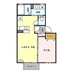 プラムツリー 1LDKの間取図画像