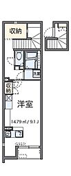 レオネクスト栄町記念公園 ワンルームの間取図画像