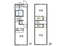 レオパレスマロンコート 2DKの間取図画像