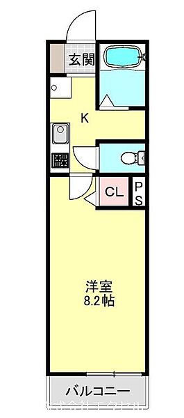 東京都小金井市貫井北町３丁目(賃貸アパート1K・2階・24.84㎡)の写真 その2