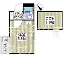 東京都立川市高松町１丁目（賃貸アパート1K・2階・11.77㎡） その2