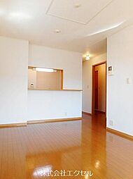 JR青梅線 昭島駅 徒歩16分の賃貸アパート 2階2LDKのリビング/ダイニング