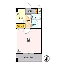 東京都日野市多摩平１丁目（賃貸マンション1K・2階・26.07㎡） その2