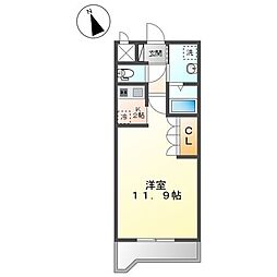 JR五日市線 東秋留駅 徒歩10分の賃貸アパート 2階1Kの間取り