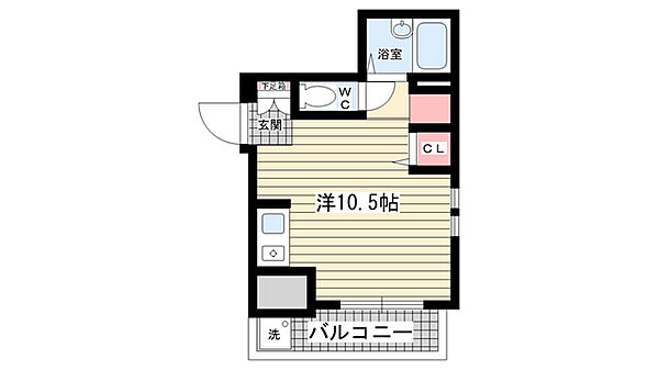 エレメンツアクア ｜兵庫県西宮市北昭和町(賃貸マンション1R・1階・25.00㎡)の写真 その2