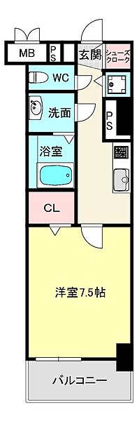 （仮）西宮北口　深津町プロジェクト ｜兵庫県西宮市深津町(賃貸マンション1K・2階・27.54㎡)の写真 その2