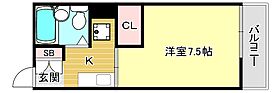 トールウッドＣ  ｜ 兵庫県西宮市大島町（賃貸アパート1K・2階・17.00㎡） その2