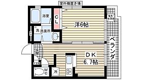 ハイローム北昭和III  ｜ 兵庫県西宮市北昭和町（賃貸マンション1DK・1階・31.39㎡） その2