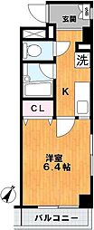 都営三田線 志村坂上駅 徒歩7分の賃貸マンション 1階1Kの間取り