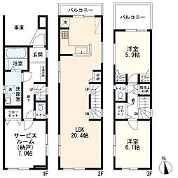 物件画像 大田区中央3丁目　新築一戸建て　B号棟