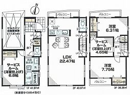 物件画像 ミラスモ鵜の木2丁目　新築一戸建て　1号棟