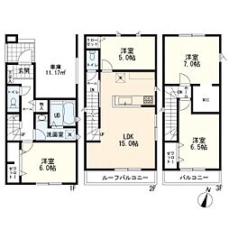 物件画像 大田区大森東4丁目　23-2期　新築一戸建て　1号棟