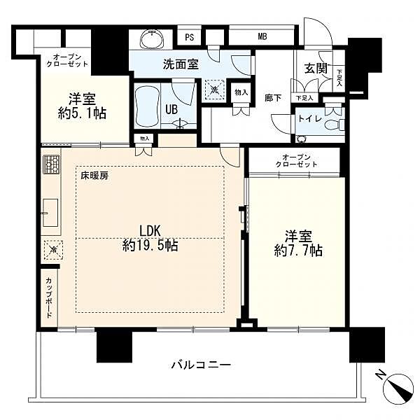 間取りを拡大表示