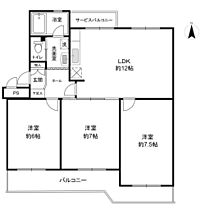 明石二見ハイツ2号棟  ｜ 兵庫県明石市二見町福里（賃貸マンション3LDK・5階・64.81㎡） その2