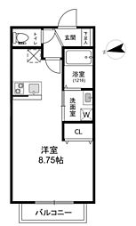 ヴェルデ松原 ワンルームの間取図画像