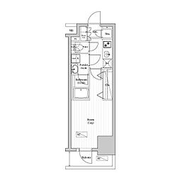オーパスレジデンス武蔵小山 1Kの間取図画像