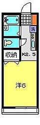 ファウンテンヒル 1Kの間取図画像