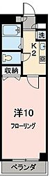 オリーブフォレスト 1Kの間取図画像