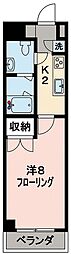 KS元住吉 1Kの間取図画像
