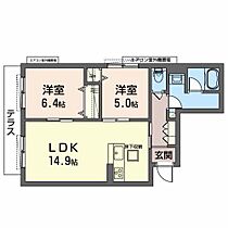 大阪府東大阪市中石切町3丁目（賃貸アパート2LDK・1階・60.86㎡） その2