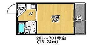 新深江大石パレス  ｜ 大阪府大阪市東成区深江南1丁目（賃貸マンション1K・5階・18.24㎡） その2