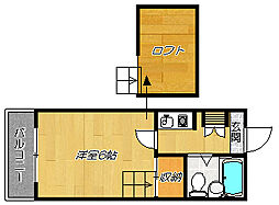 ヨーロピアンK・S 1Kの間取図画像
