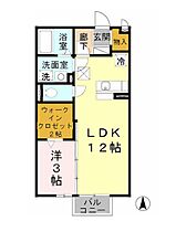 大阪府大東市新田中町（賃貸アパート1LDK・1階・37.53㎡） その2