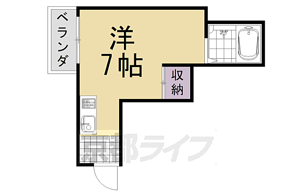 カプチーノ川島 302｜京都府京都市西京区川島東代町(賃貸マンション1K・3階・21.06㎡)の写真 その2