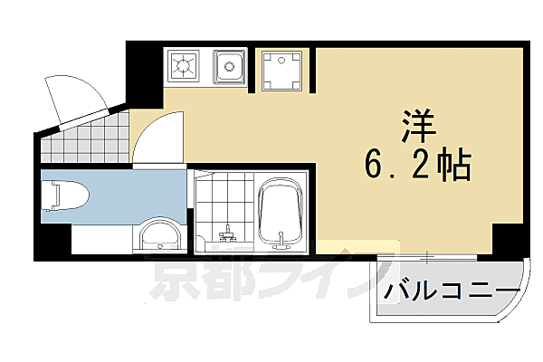 シルクコート嵐山 205｜京都府京都市西京区嵐山薬師下町(賃貸マンション1K・2階・22.83㎡)の写真 その2