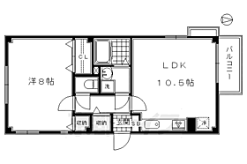 京都府京都市南区四ツ塚町（賃貸マンション1LDK・2階・45.12㎡） その2