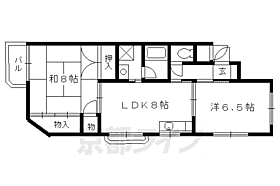 京都府京都市伏見区桃山井伊掃部西町（賃貸マンション2LDK・4階・51.70㎡） その2