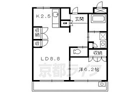 グランデ上牧 105 ｜ 大阪府高槻市神内2丁目（賃貸マンション1LDK・1階・47.43㎡） その2