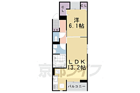 ニュー．リーヴァ25 101 ｜ 京都府亀岡市篠町広田1丁目（賃貸アパート1LDK・1階・41.12㎡） その2