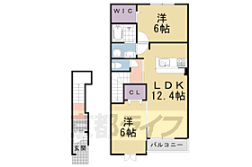 コリーヌ栗の木 202 ｜ 京都府南丹市園部町城南町中井（賃貸アパート2LDK・2階・59.75㎡） その1