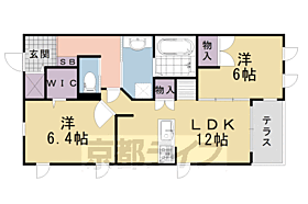 ロシェ・パレ 403 ｜ 京都府長岡京市神足垣外ケ内（賃貸マンション2LDK・4階・62.67㎡） その2