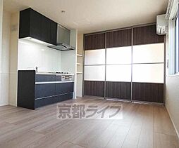 京阪宇治線 六地蔵駅 徒歩4分の賃貸アパート 1階1LDKのリビング/ダイニング