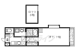 京阪本線 龍谷大前深草駅 徒歩9分の賃貸マンション 5階1Kの間取り