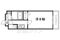 近鉄京都線 伏見駅 徒歩3分の賃貸マンション 3階1Kの間取り