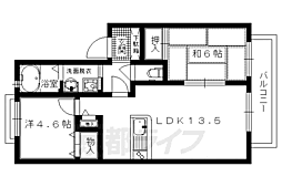 ディアス21 1階2LDKの間取り
