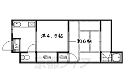 栄マンション 2Kの間取図画像
